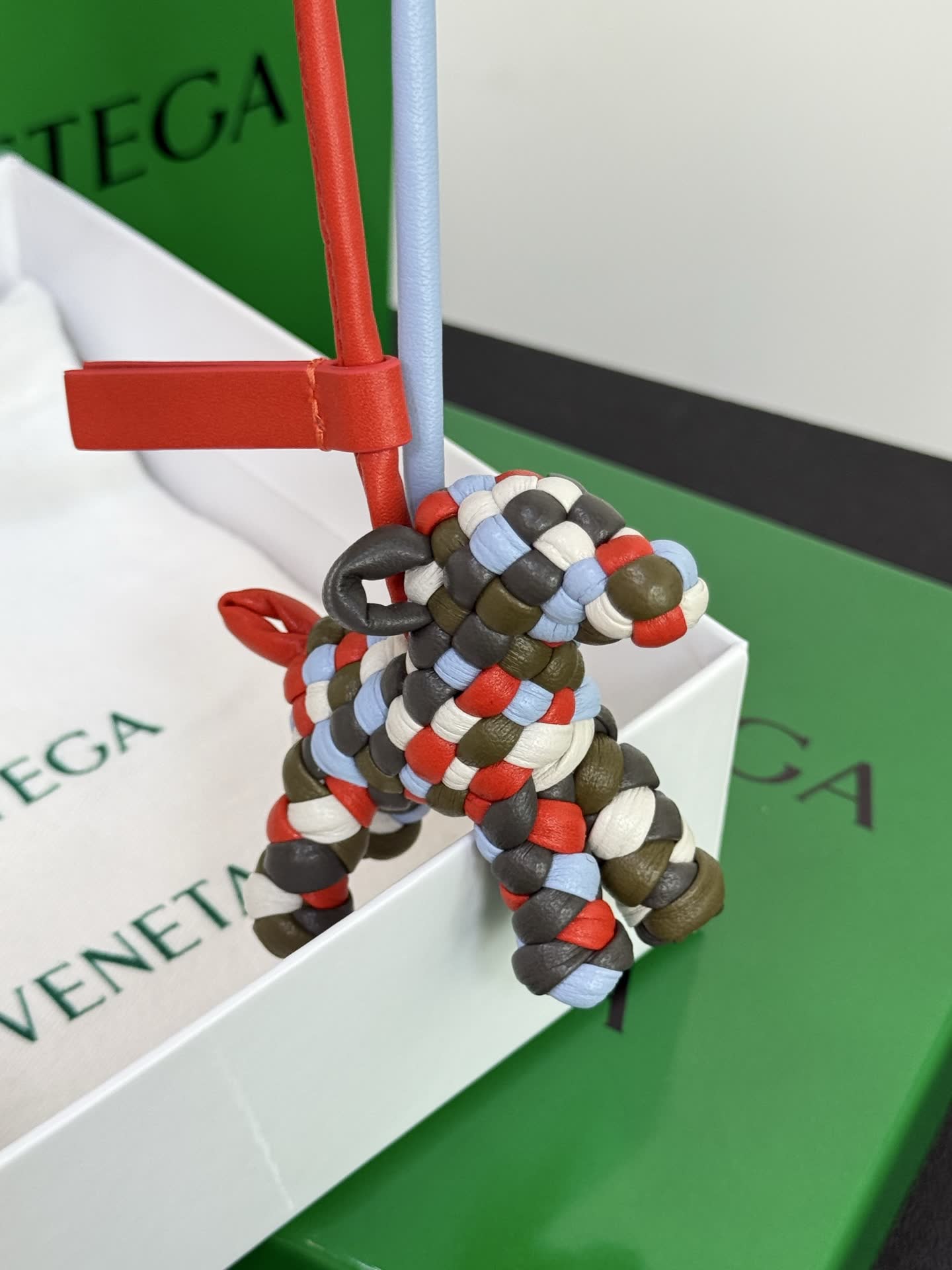 Bottega Veneta Beaded Dog Charm